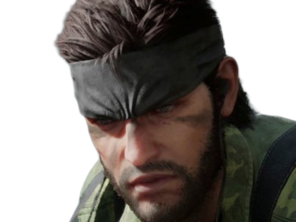 Sticker naked snake big boss jack metal gear solid mgs 3 delta jeu homme yeuxbleus cheveuxbruns par Dark-63