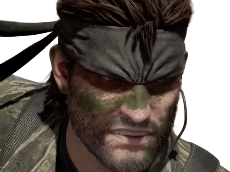 naked snake big boss jack metal gear solid mgs 3 delta jeu homme yeuxbleus cheveuxbruns