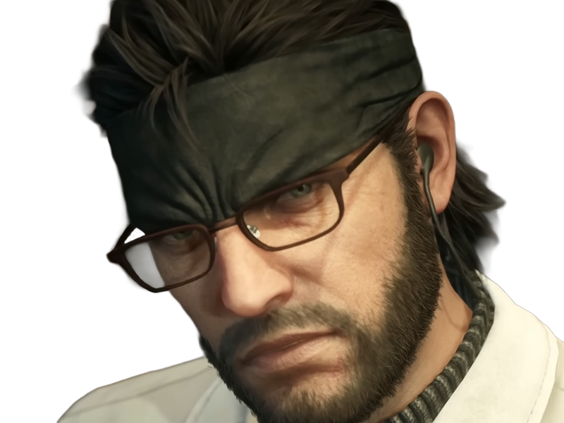 naked snake big boss jack metal gear solid mgs 3 delta jeu homme yeuxbleus cheveuxbruns