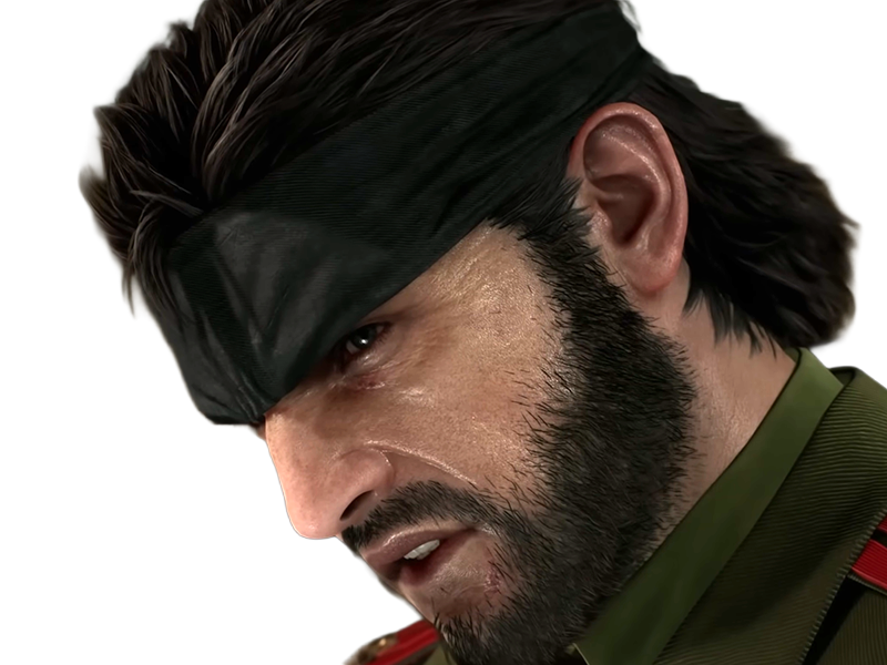 naked snake big boss jack metal gear solid mgs 3 delta jeu homme yeuxbleus cheveuxbruns