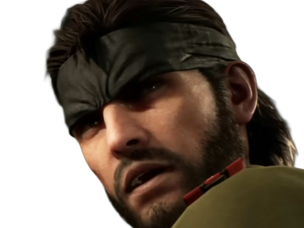 naked snake big boss jack metal gear solid mgs 3 delta jeu homme yeuxbleus cheveuxbruns