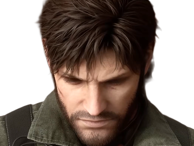 naked snake big boss jack metal gear solid mgs 3 delta jeu homme yeuxbleus cheveuxbruns
