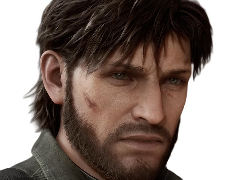 naked snake big boss jack metal gear solid mgs 3 delta jeu homme yeuxbleus cheveuxbruns