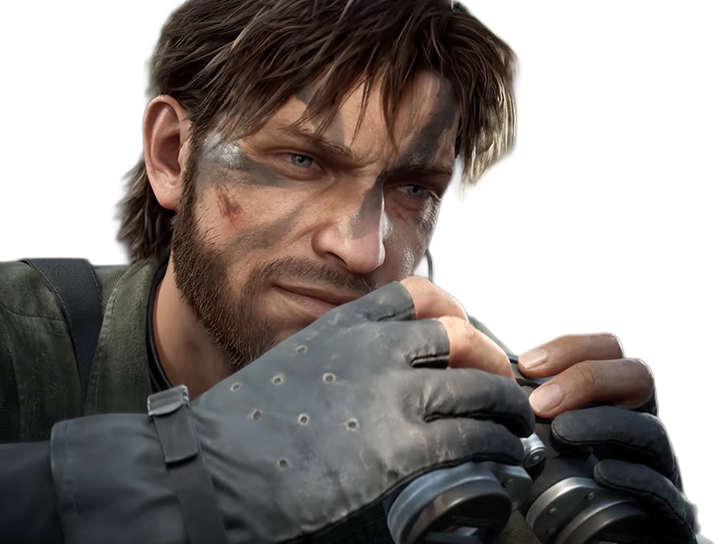 naked snake big boss jack metal gear solid mgs 3 delta jeu homme yeuxbleus cheveuxbruns