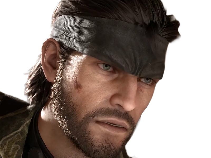 Sticker naked snake big boss jack metal gear solid mgs 3 delta jeu homme yeuxbleus cheveuxbruns par Dark-63