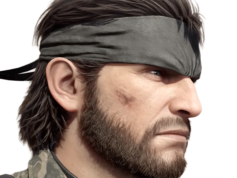 naked snake big boss jack metal gear solid mgs 3 delta jeu homme yeuxbleus cheveuxbruns
