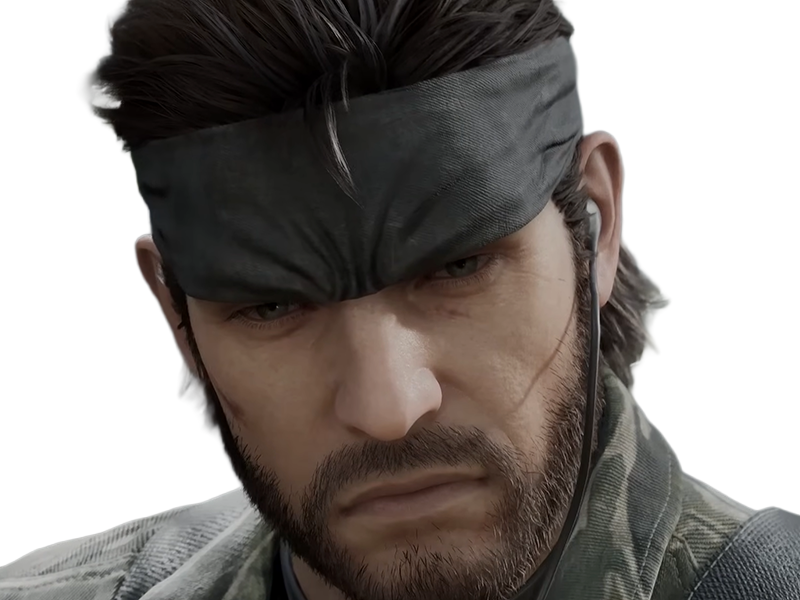 naked snake big boss jack metal gear solid mgs 3 delta jeu homme yeuxbleus cheveuxbruns
