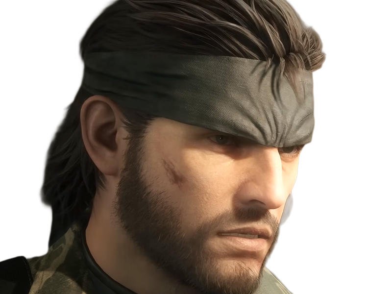 naked snake big boss jack metal gear solid mgs 3 delta jeu homme yeuxbleus cheveuxbruns