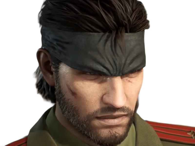 naked snake big boss jack metal gear solid mgs 3 delta jeu homme yeuxbleus cheveuxbruns