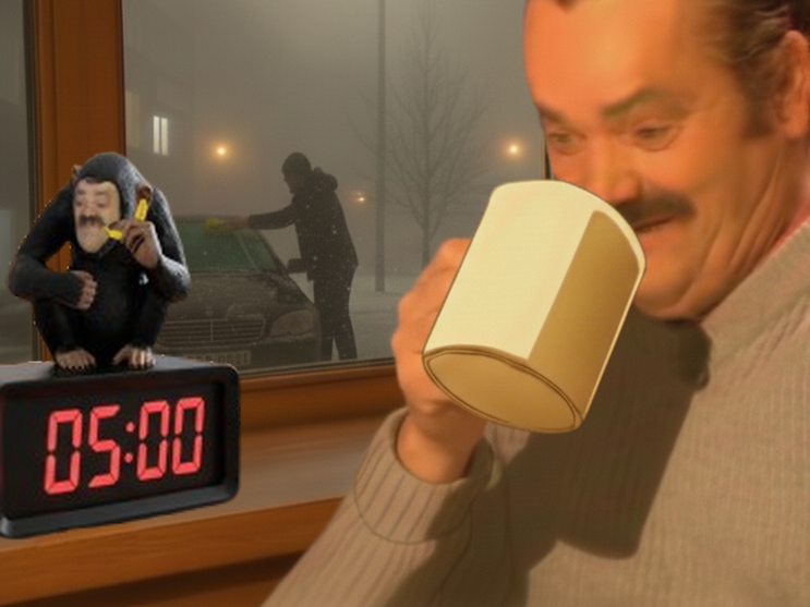 risitas risitasse tasse mug bol cafe chimpanze ahi reveil op bon matin pare brise portiere