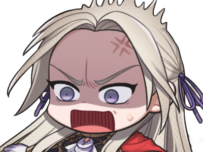edelgard von hresvelg edel fire emblem three houses fe3h aigles jais moupe chibi choquee furieuse