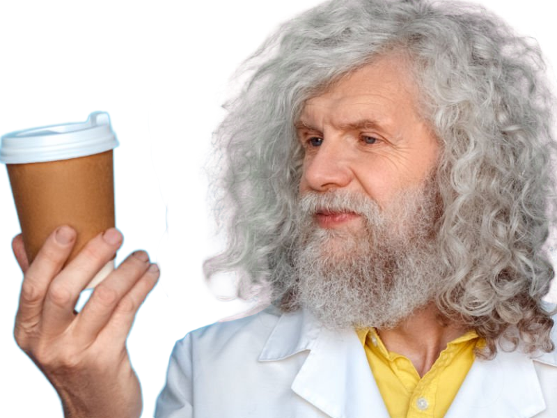 savant scientifique medecin inventeur professeur prof fou blouse homme vieux age sansnom librededroit cheveuxgris yeuxbleus