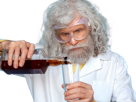 savant-scientifique-medecin-inventeur-professeur-prof-fou-blouse-homme-vieux-age-sansnom-librededroit-cheveuxgris-yeuxbleus