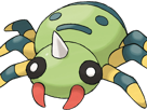 mimigal-spinarak-itomaru-pokemon-pkm-jeu-anime-type-insecte-poison-2g-johto-crache-fil