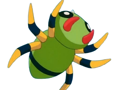 mimigal spinarak itomaru pokemon pkm jeu anime type insecte poison 2g johto crache fil