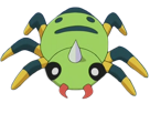 mimigal-spinarak-itomaru-pokemon-pkm-jeu-anime-type-insecte-poison-2g-johto-crache-fil