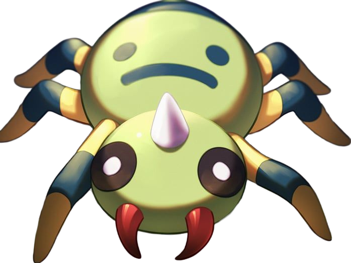 mimigal spinarak itomaru pokemon pkm jeu anime type insecte poison 2g johto crache fil