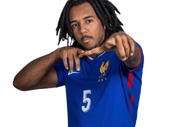 jules kounde france celebration doigt victoire win