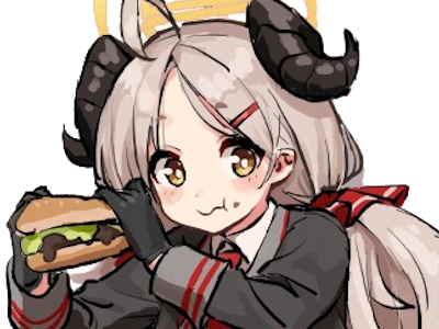 izumi shishido shishidou blue archive burger hamburger chocolat kj kawai kawaii