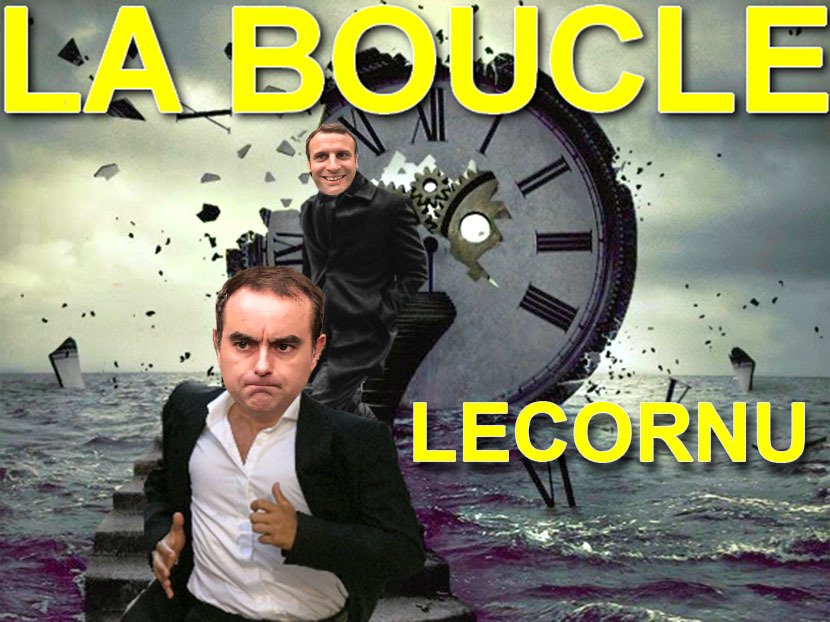 lecornu boucle zinzin repetition meme forom encore fuite zinzolin fou macron poursuite harcelement vulkan