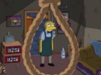 moe szyslak suicide corde les simpson simpsons