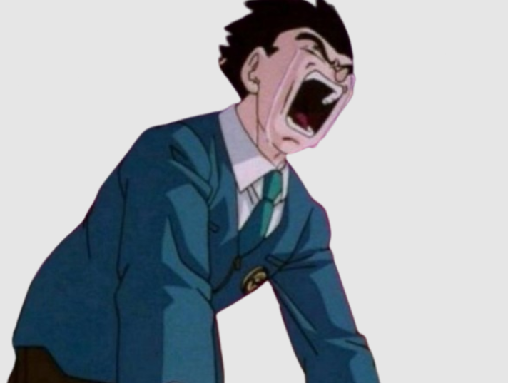 san gohan dragon ball gt its over pleure cry triste larmes au yeux hurle jover