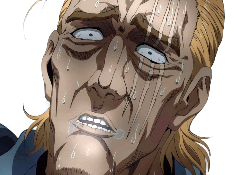 king heros one punch man opm balafre geek otaku cheveuxblonds yeuxbleus manga anime classe s