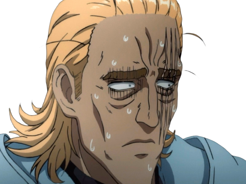 king heros one punch man opm balafre geek otaku cheveuxblonds yeuxbleus manga anime classe s