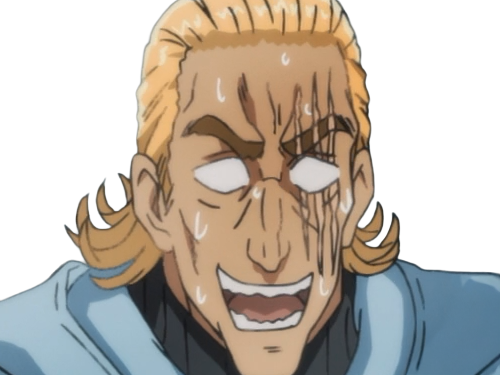 king heros one punch man opm balafre geek otaku cheveuxblonds yeuxbleus manga anime classe s