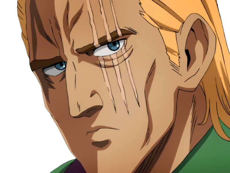 king heros one punch man opm balafre geek otaku cheveuxblonds yeuxbleus manga anime classe s