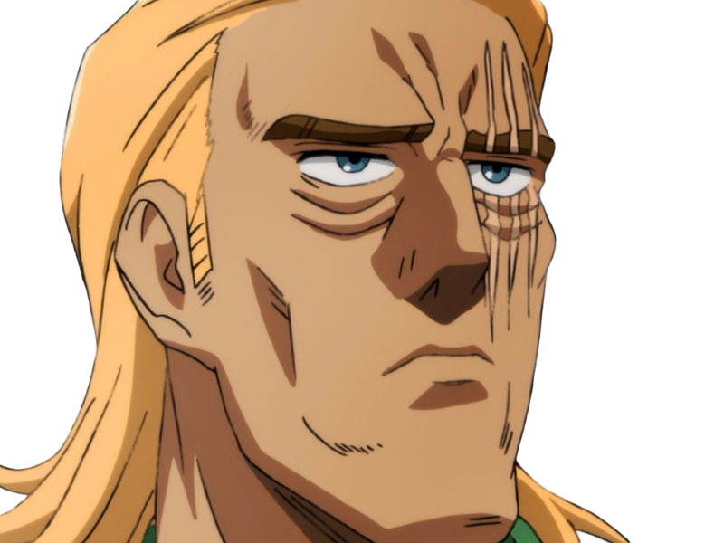 king heros one punch man opm balafre geek otaku cheveuxblonds yeuxbleus manga anime classe s