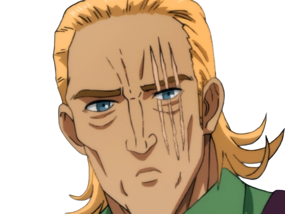 king heros one punch man opm balafre geek otaku cheveuxblonds yeuxbleus manga anime classe s