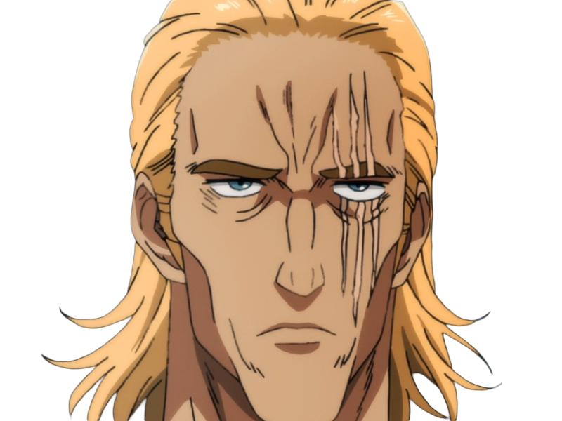 king heros one punch man opm balafre geek otaku cheveuxblonds yeuxbleus manga anime classe s