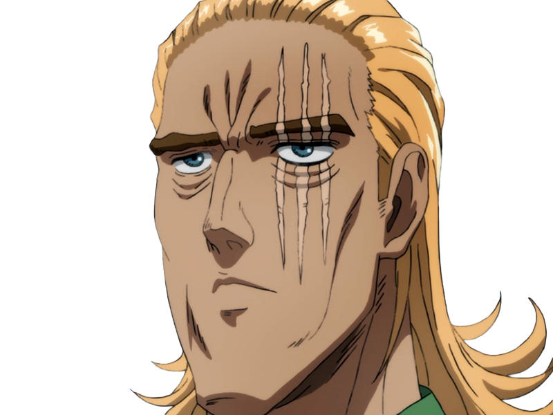 king heros one punch man opm balafre geek otaku cheveuxblonds yeuxbleus manga anime classe s