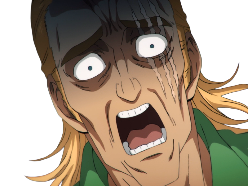 king heros one punch man opm balafre geek otaku cheveuxblonds yeuxbleus manga anime classe s