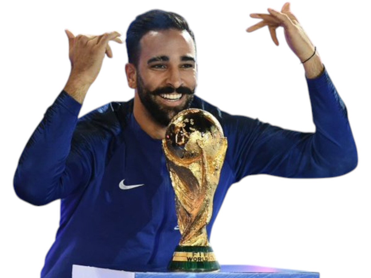 adil rami cdm coupe du monde trophee moustache stade de france