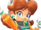 daisy mario princesse princess kart world orange fleur sarasaland pro costume pilote biker royaume desert