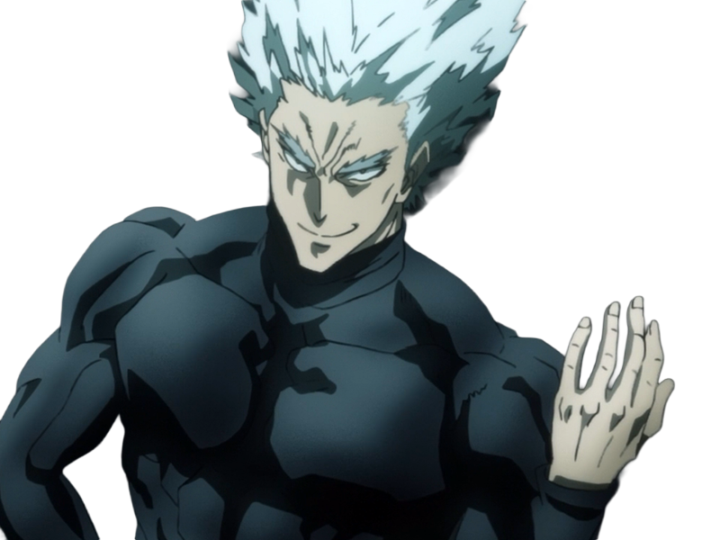 garoh garou garo monstre humain one punch man opm anime manga art martiaux cheveux-blancs yeux-jaunes