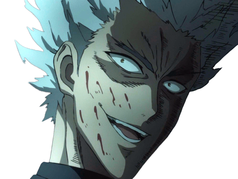 garoh garou garo monstre humain one punch man opm anime manga art martiaux cheveux-blancs yeux-jaunes