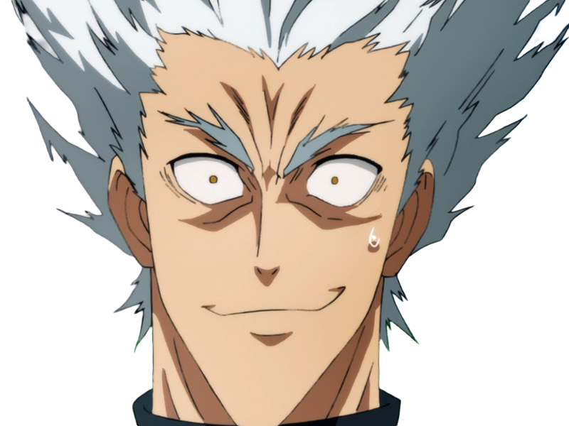garoh garou garo monstre humain one punch man opm anime manga art martiaux cheveux-blancs yeux-jaunes
