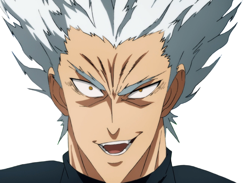 garoh garou garo monstre humain one punch man opm anime manga art martiaux cheveux-blancs yeux-jaunes