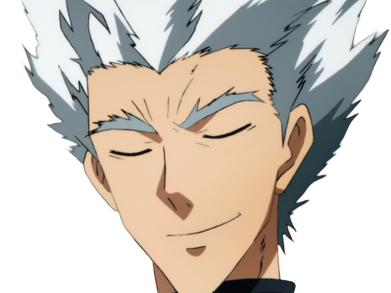 garoh garou garo monstre humain one punch man opm anime manga art martiaux cheveux-blancs yeux-jaunes