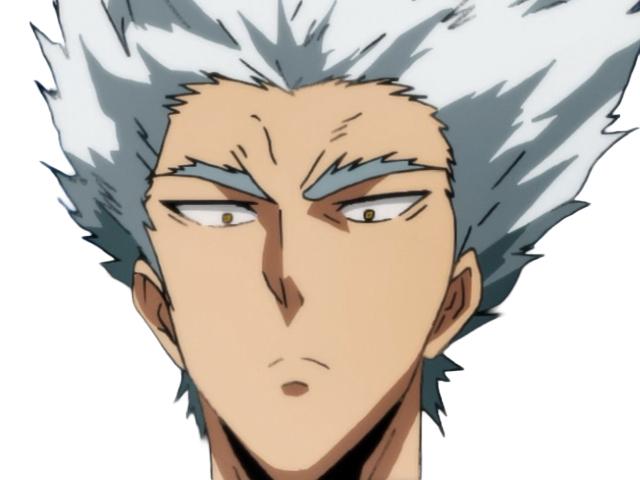 garoh garou garo monstre humain one punch man opm anime manga art martiaux cheveux-blancs yeux-jaunes