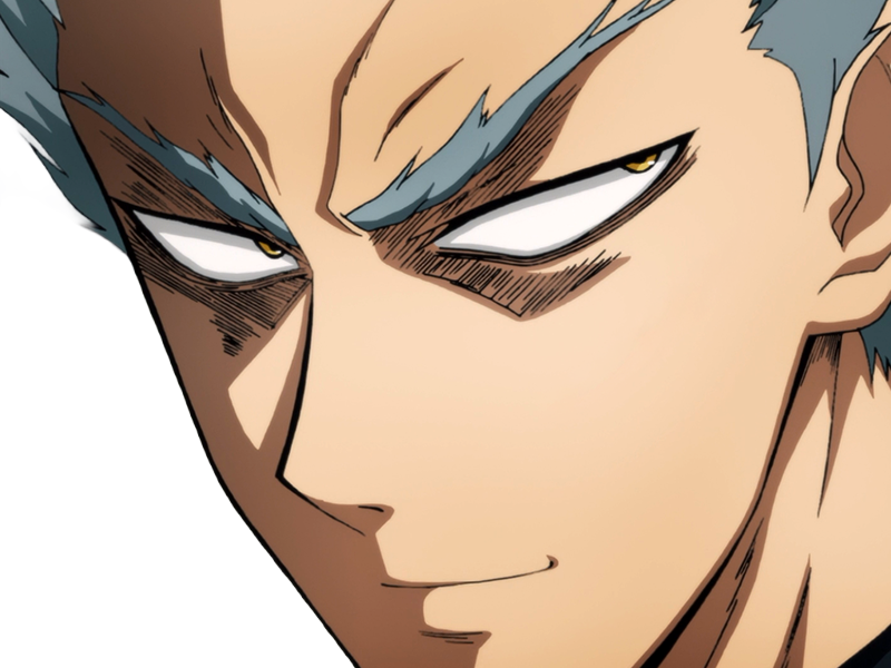 garoh garou garo monstre humain one punch man opm anime manga art martiaux cheveux-blancs yeux-jaunes