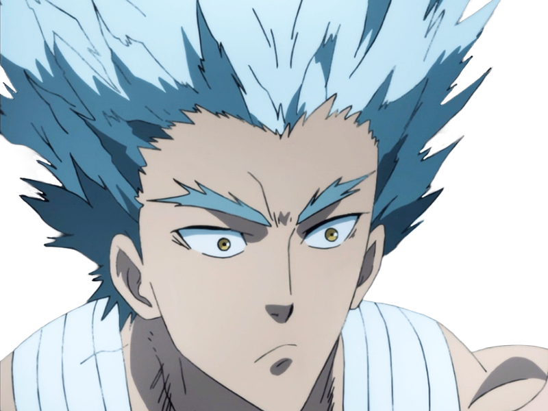 garoh garou garo monstre humain one punch man opm anime manga art martiaux cheveux-blancs yeux-jaunes