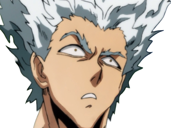 garoh garou garo monstre humain one punch man opm anime manga art martiaux cheveux-blancs yeux-jaunes