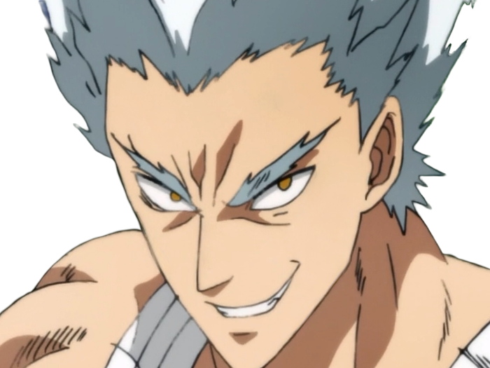 garoh garou garo monstre humain one punch man opm anime manga art martiaux cheveux-blancs yeux-jaunes