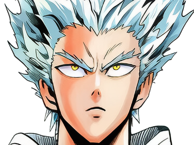garoh garou garo monstre humain one punch man opm anime manga art martiaux cheveux-blancs yeux-jaunes