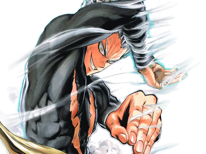 garoh garou garo monstre humain one punch man opm anime manga art martiaux cheveux-blancs yeux-jaunes