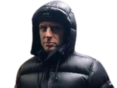 emmanuel macron doudoune sombre zehef regard noir racaille banlieue quartier casseur street president sdf